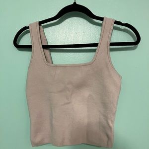 Abercrombie LuxeLoft Square Neck Sweater Tank